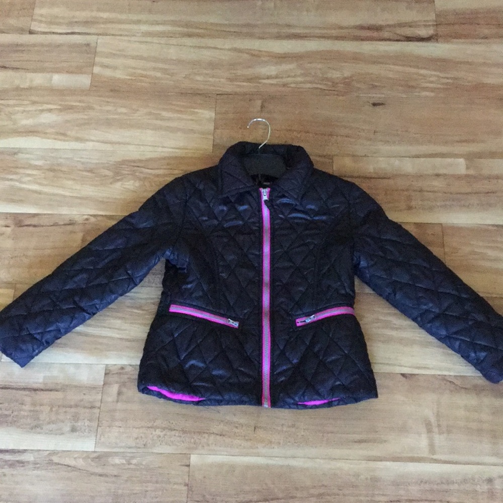 Girls Rothschild black and pink jacket size 7/8